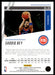 Saddiq Bey 2020 Panini Chronicles Basketball Prestige Back of Card