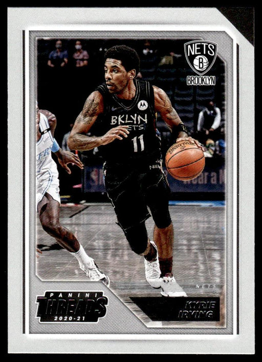 Kyrie Irving 2020 Panini Chronicles Basketball Threads Front of Card