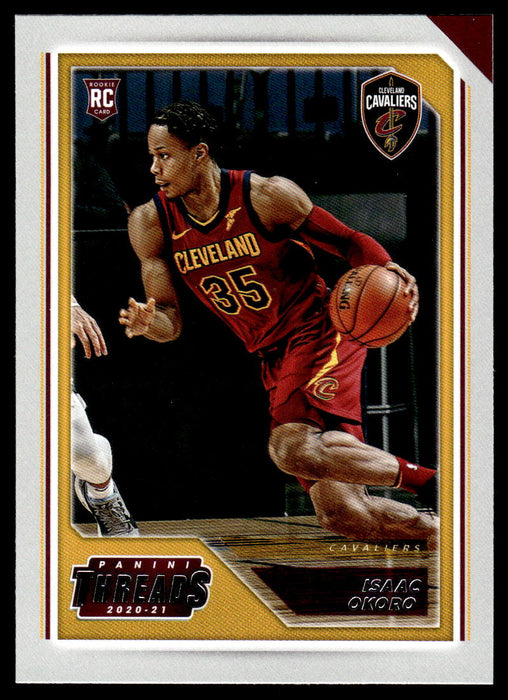 Isaac Okoro 2020 Panini Chronicles Basketball Threads Front of Card