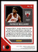 Patrick Williams 2020 Panini Chronicles Basketball Threads Back of Card