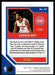 Saddiq Bey 2020 Panini Chronicles Basketball Threads Back of Card