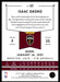 Isaac Okoro 2020 Panini Chronicles Basketball Panini Back of Card