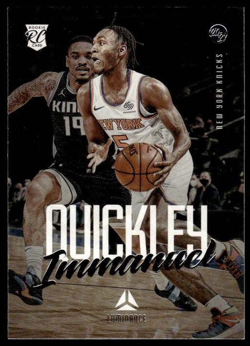 Immanuel Quickley 2020 Panini Chronicles Basketball Luminance Front of Card