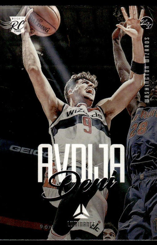 Deni Avdija 2020 Panini Chronicles Basketball Luminance Front of Card