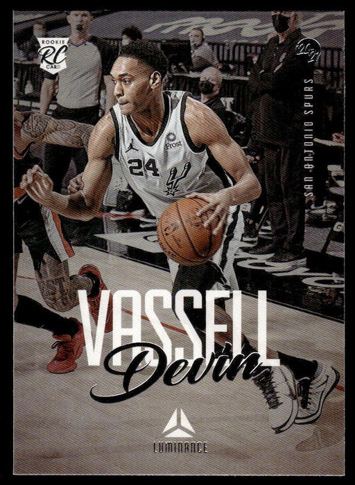 Devin Vassell 2020 Panini Chronicles Basketball Luminance Front of Card