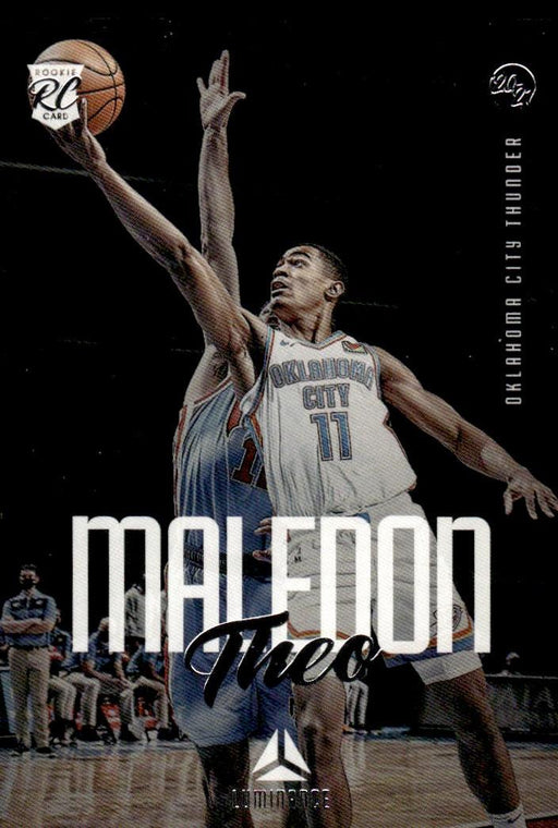 Theo Maledon 2020 Panini Chronicles Basketball Luminance Front of Card