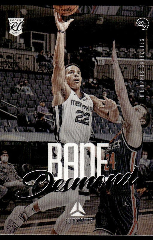 Desmond Bane 2020 Panini Chronicles Basketball Luminance Front of Card