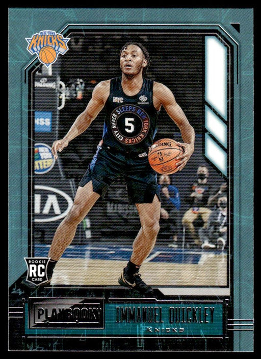 Immanuel Quickley 2020 Panini Chronicles Basketball Playbook Front of Card