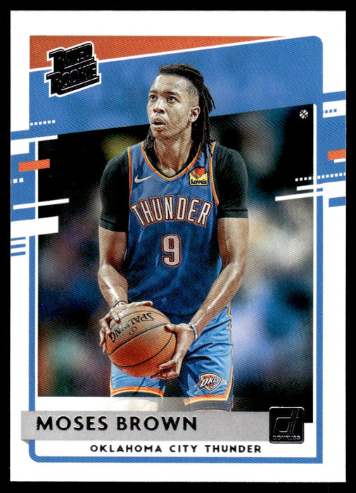 Moses Brown 2020 Panini Chronicles Basketball Rated Rookie Front of Card