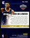 Zion Williamson 2020 Panini Chronicles Basketball Essentials Back of Card