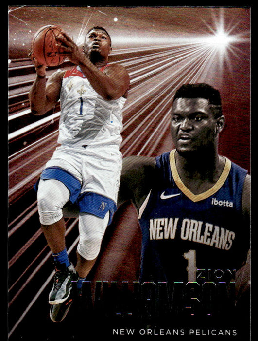 Zion Williamson 2020 Panini Chronicles Basketball Essentials Front of Card