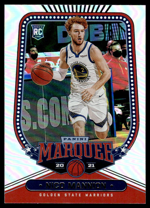 Nico Mannion 2020 Panini Chronicles Basketball Marquee Front of Card