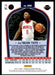 Jae'Sean Tate 2020 Panini Chronicles Basketball Marquee Back of Card