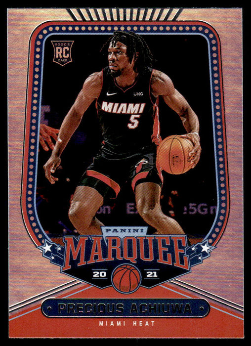 Precious Achiuwa 2020 Panini Chronicles Basketball Marquee Front of Card