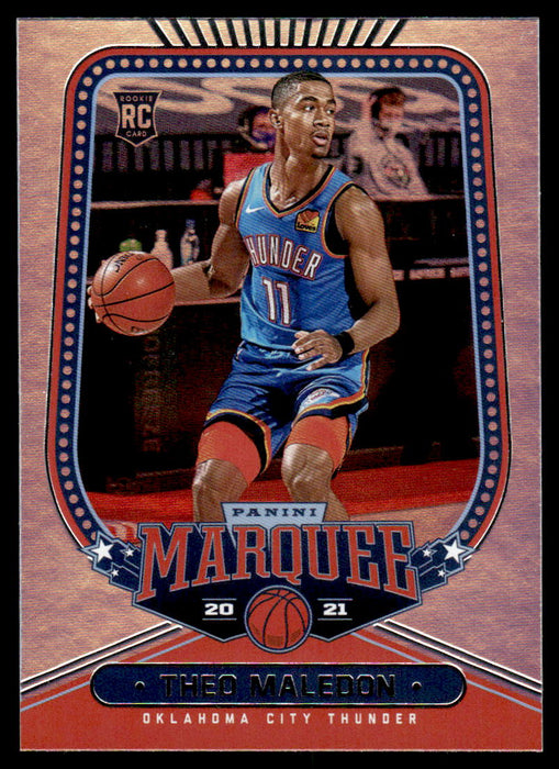 Theo Maledon 2020 Panini Chronicles Basketball Marquee Front of Card