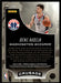 Deni Avdija 2020 Panini Chronicles Basketball Crusade Back of Card