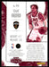 Isaac Okoro 2020 Panini Chronicles Basketball Honors Back of Card