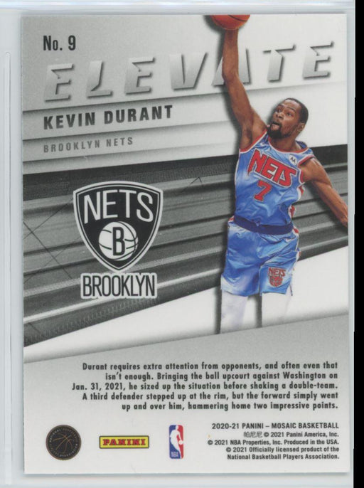 2020 Panini Mosaic # 1 Kevin Durant Will to Win Brooklyn Nets - Collectible Craze America