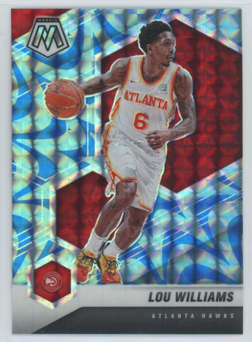 2020 Panini Mosaic # 109 Lou Williams Reactive Blue Prizm Atlanta Hawks - Collectible Craze America