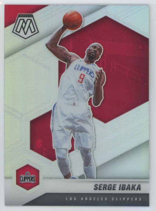 2020 Panini Mosaic # 115 Serge Ibaka Silver Prizm Los Angeles Clippers - Collectible Craze America