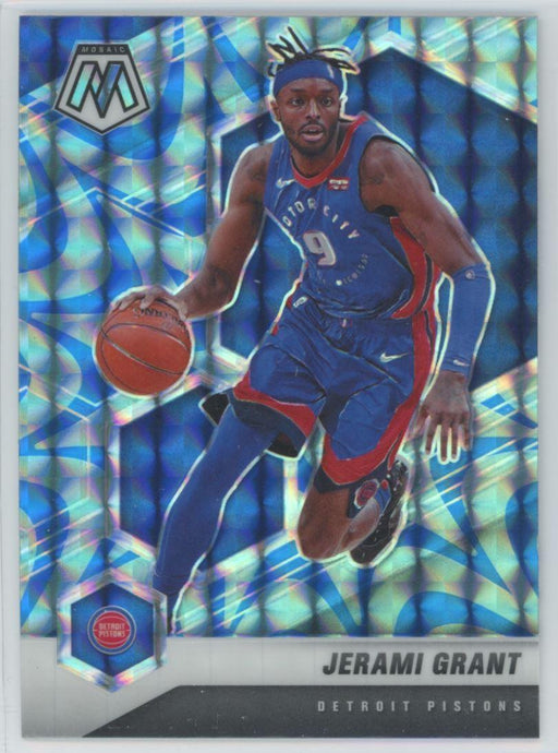 2020 Panini Mosaic # 116 Jerami Grant Reactive Blue Prizm Detroit Pistons - Collectible Craze America