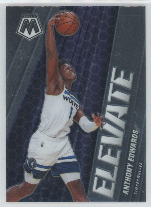 2020 Panini Mosaic # 12 Anthony Edwards Elevate Minnesota Timberwolves - Collectible Craze America