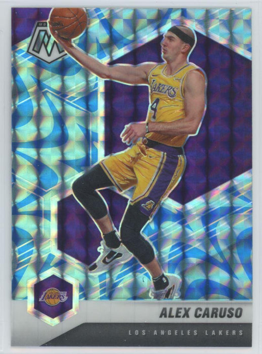 2020 Panini Mosaic # 129 Alex Caruso Reactive Blue Prizm Los Angeles Lakers - Collectible Craze America