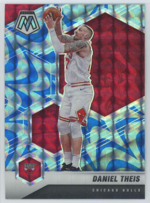 2020 Panini Mosaic # 139 Daniel Theis Reactive Blue Prizm Chicago Bulls - Collectible Craze America