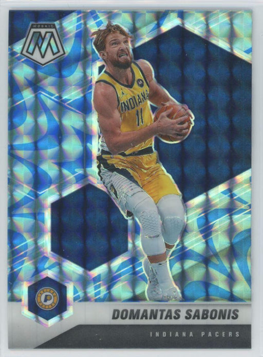 2020 Panini Mosaic # 15 Domantas Sabonis Reactive Blue Prizm Indiana Pacers - Collectible Craze America