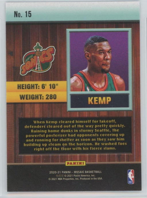 2020 Panini Mosaic # 15 Shawn Kemp Jam Masters Seattle Supersonics - Collectible Craze America