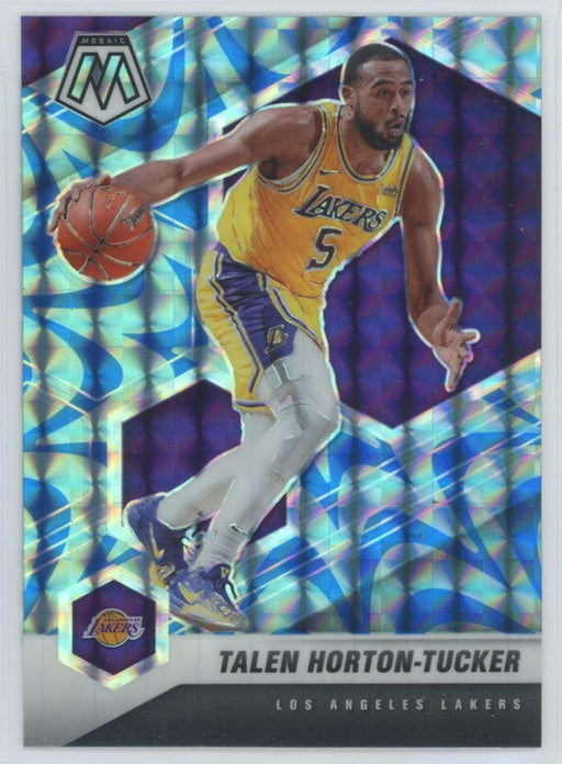 2020 Panini Mosaic # 151 Talen Horton-Tucker Reactive Blue Prizm Los Angeles Lakers - Collectible Craze America