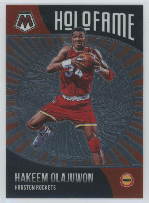 2020 Panini Mosaic # 18 Hakeem Olajuwon Holofame Houston Rockets - Collectible Craze America