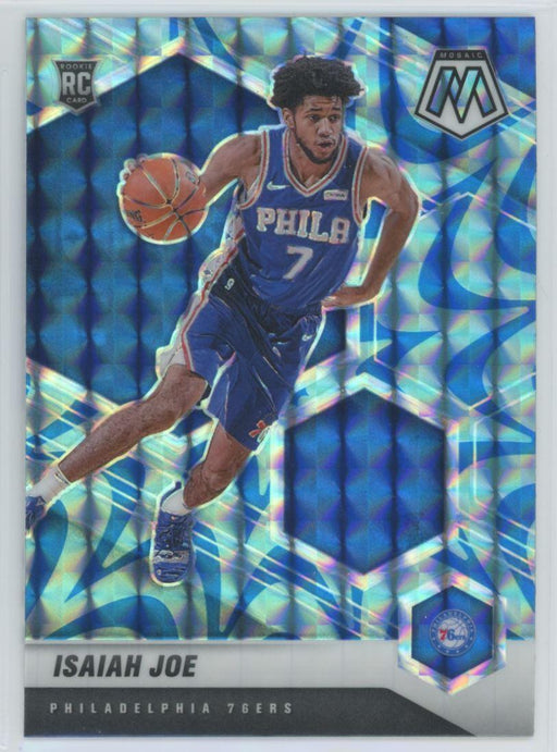 2020 Panini Mosaic # 216 Isaiah Joe RC Reactive Blue Prizm Philadelphia 76ers - Collectible Craze America