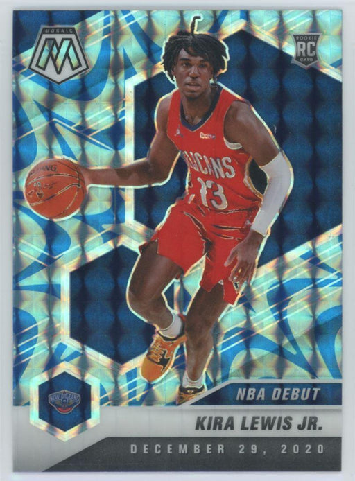 2020 Panini Mosaic # 280 Kira Lewis Jr. RC Reactive Blue Prizm New Orleans Pelicans - Collectible Craze America