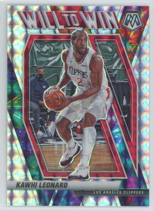 2020 Panini Mosaic # 3 Kawhi Leonard Will to Win Mosaic Prizm Los Angeles Clippers - Collectible Craze America