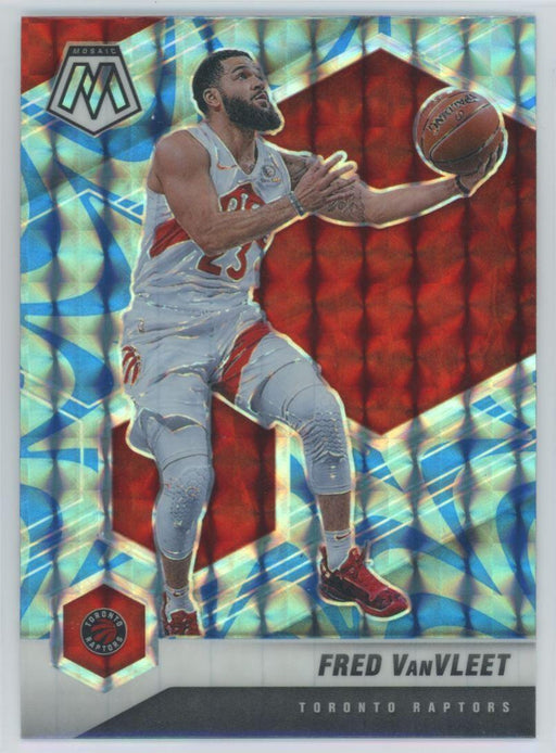 2020 Panini Mosaic # 57 Fred VanVleet Reactive Blue Prizm Toronto Raptors - Collectible Craze America