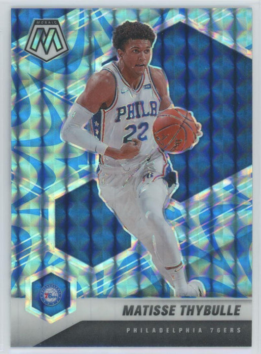 2020 Panini Mosaic # 62 Matisse Thybulle Reactive Blue Prizm Philadelphia 76ers - Collectible Craze America