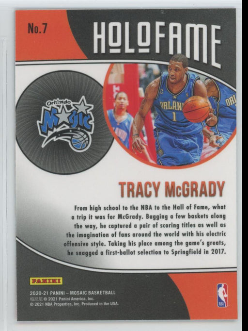 2020 Panini Mosaic # 7 Tracy McGrady Holofame Orlando Magic - Collectible Craze America