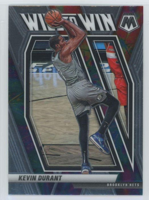 2020 Panini Mosaic # 9 Kevin Durant Elevate Brooklyn Nets - Collectible Craze America