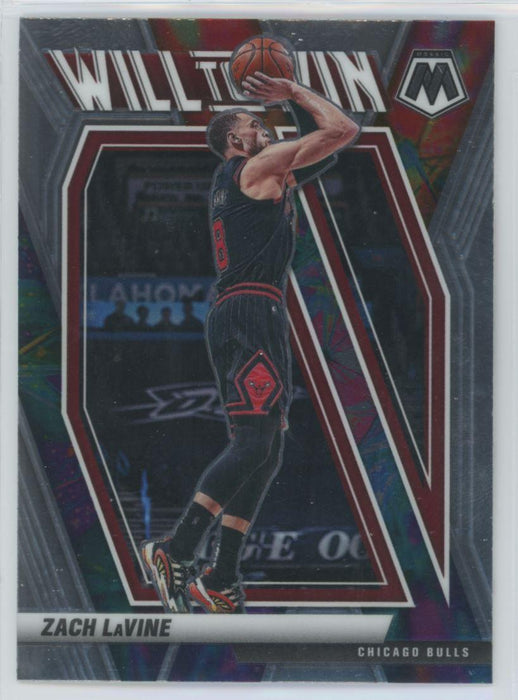 2020 Panini Mosaic # 9 Zach LaVine Will to Win Chicago Bulls - Collectible Craze America