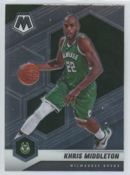 2020 Panini Mosaic Basketball # 105 Khris Middleton Milwaukee Bucks - Collectible Craze America