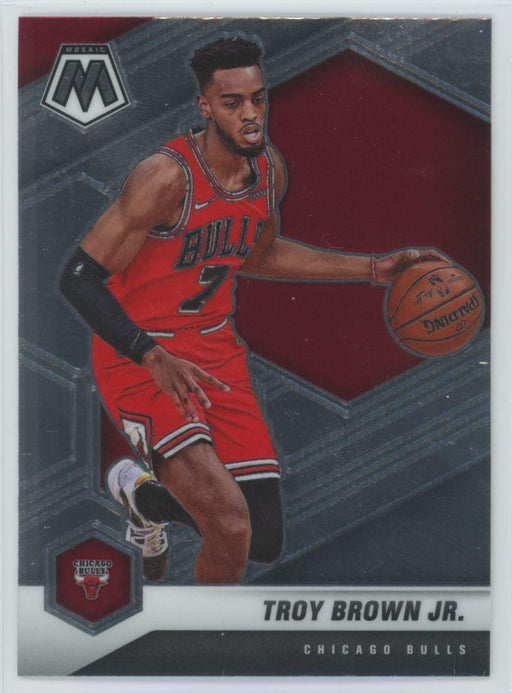 2020 Panini Mosaic Basketball # 11 Troy Brown Jr. Chicago Bulls - Collectible Craze America