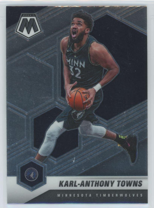 2020 Panini Mosaic Basketball # 124 Karl-Anthony Towns Minnesota Timberwolves - Collectible Craze America