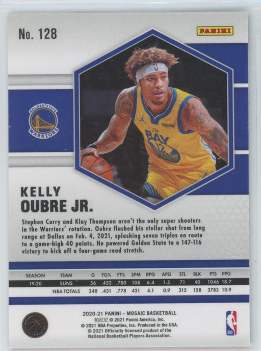 2020 Panini Mosaic Basketball # 128 Kelly Oubre Jr. Golden State Warriors - Collectible Craze America