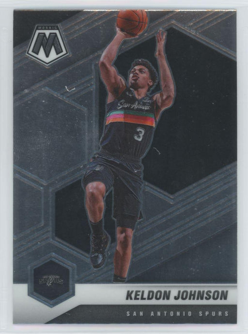 2020 Panini Mosaic Basketball # 136 Keldon Johnson San Antonio Spurs - Collectible Craze America