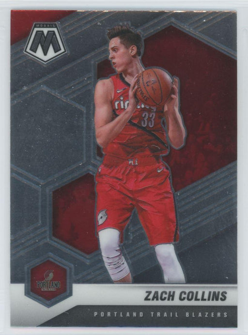 2020 Panini Mosaic Basketball # 154 Zach Collins Portland Trail Blazers - Collectible Craze America