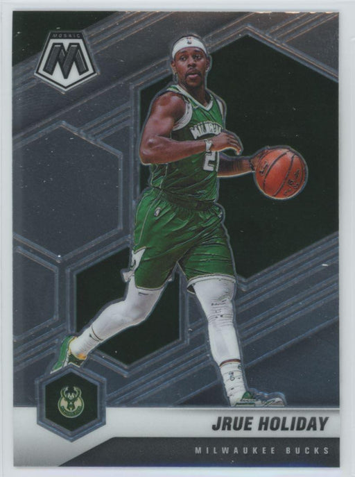 2020 Panini Mosaic Basketball # 156 Jrue Holiday Milwaukee Bucks - Collectible Craze America