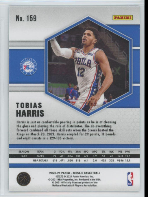 2020 Panini Mosaic Basketball # 159 Tobias Harris Philadelphia 76ers - Collectible Craze America