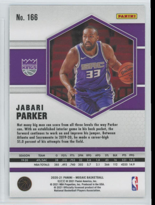 2020 Panini Mosaic Basketball # 166 Jabari Parker Sacramento Kings - Collectible Craze America