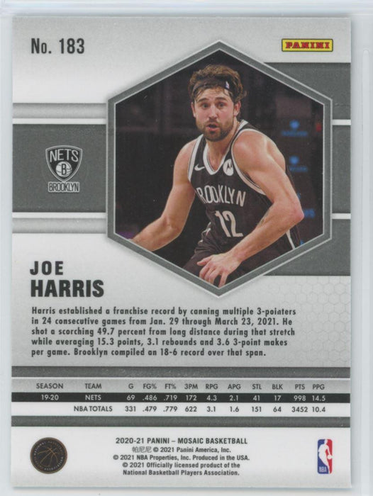 2020 Panini Mosaic Basketball # 183 Joe Harris Brooklyn Nets - Collectible Craze America